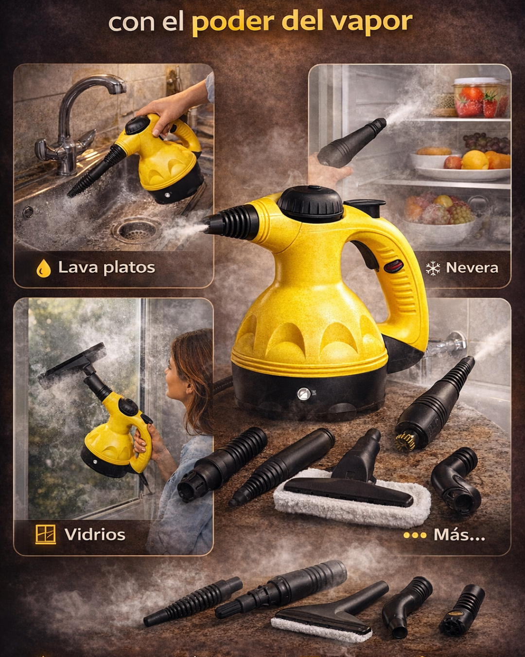 LIMPIADOR A VAPOR MULTIUSO